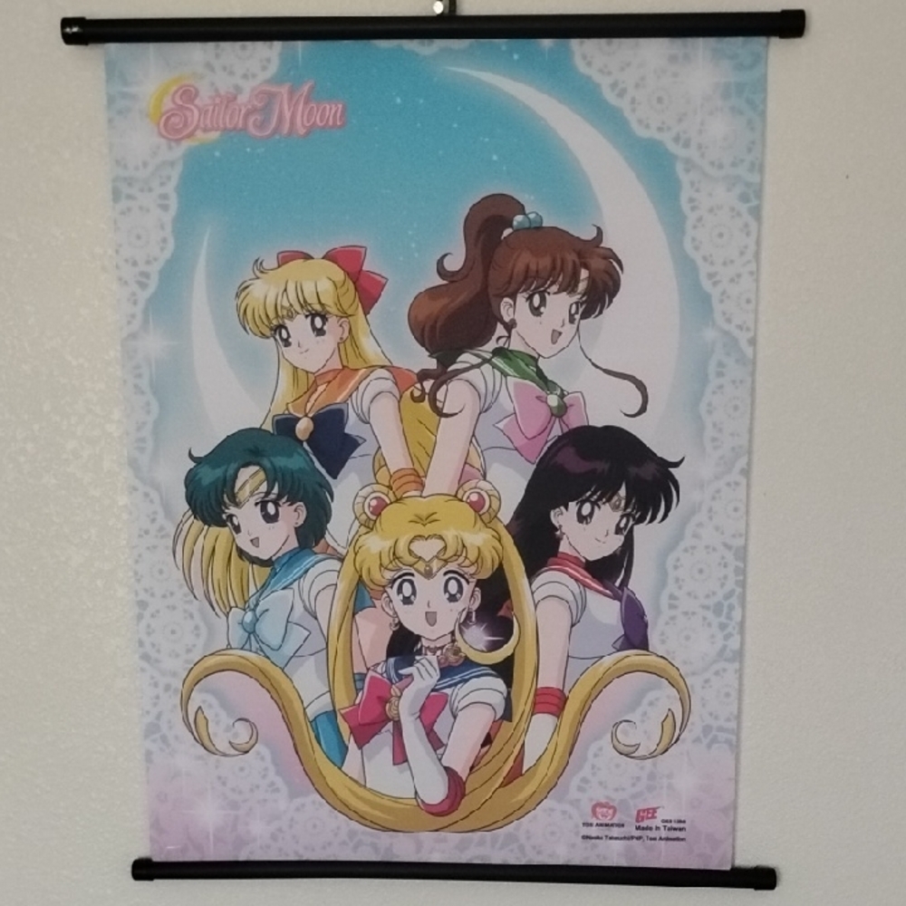 Anime Moon Warriors Wall Tapestry